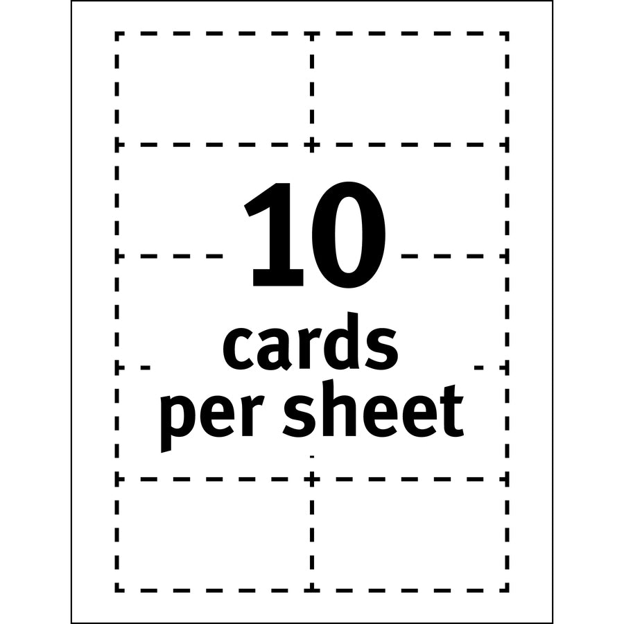 Avery® Clean Edge Business Cards, 2" x 3.5" , White, 200 (08871) - Alternate-Image7