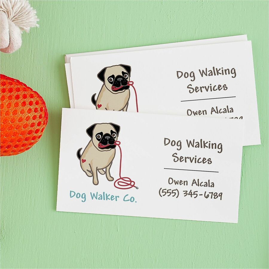 Avery® Clean Edge Business Cards, 2" x 3.5" , White, 200 (08871) - Alternate-Image2