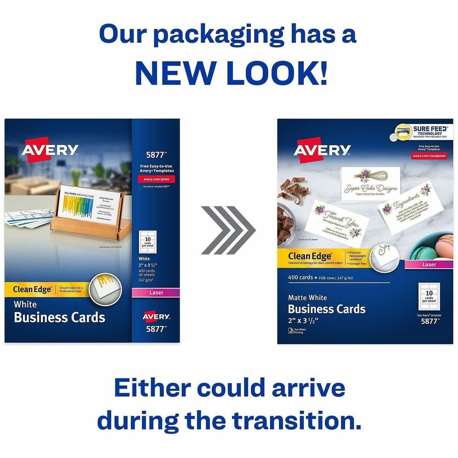 Avery® Clean Edge Business Cards - Alternate-Image1