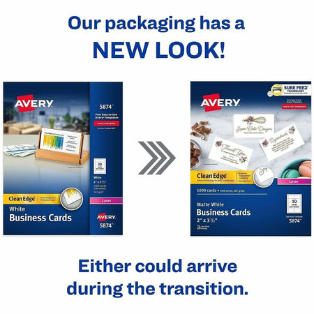 Avery® Clean Edge Business Cards - Alternate-Image1