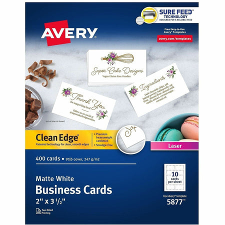 Avery® Clean Edge Business Cards - 2000