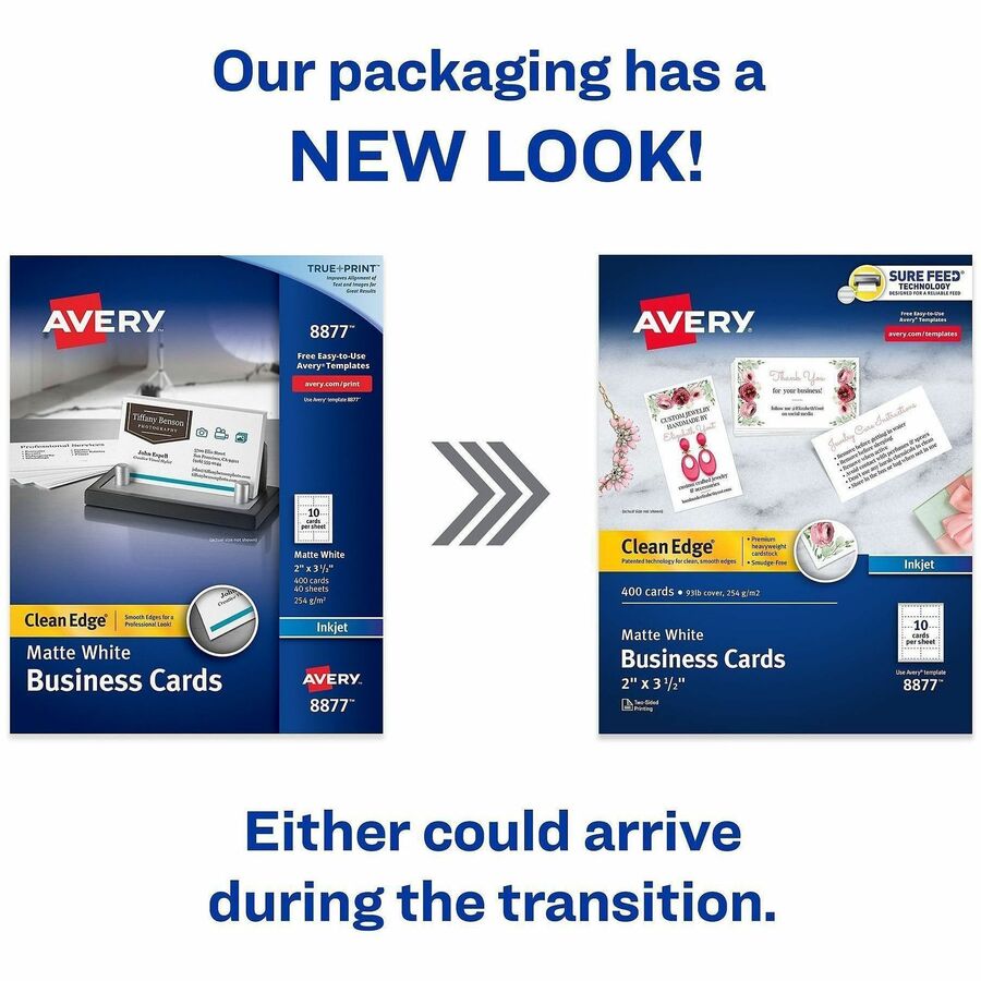 Avery® Clean Edge Business Cards - Alternate-Image1