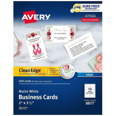 Avery® Clean Edge Business Cards - 2000