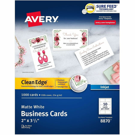 Avery® Clean Edge Business Cards - 2000