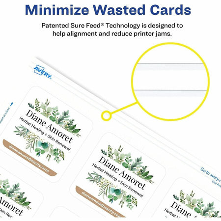 Avery® Clean Edge Square Cards, Rounded Corners, 2.5" x 2.5" (35703) - Alternate-Image2
