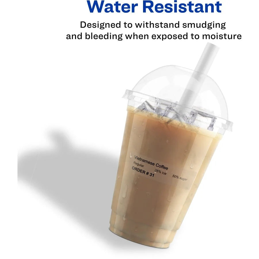 Avery® Clear Direct Thermal Labels - Water Resistant Film - 120 Labels/Sheet - Label Tapes & Maker