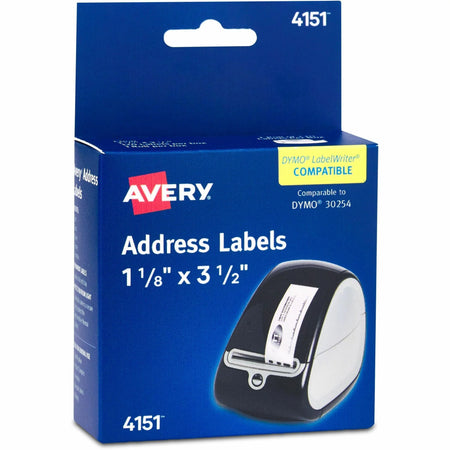 Avery® Clear Direct Thermal Labels - Water Resistant Film - 120 Labels/Sheet - Label Tapes & Maker