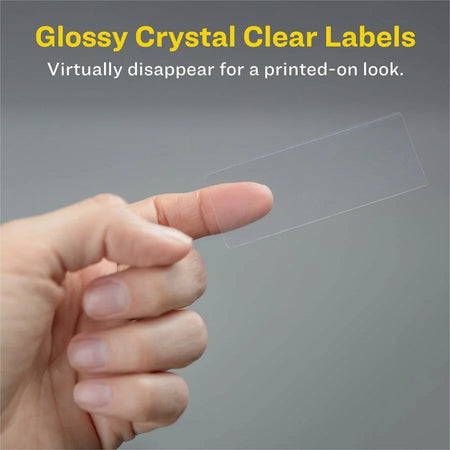 Avery® Clear High Gloss Mailing Labels - 2/3’’ x 1 3/4’’ - 600 - Address / Shipping