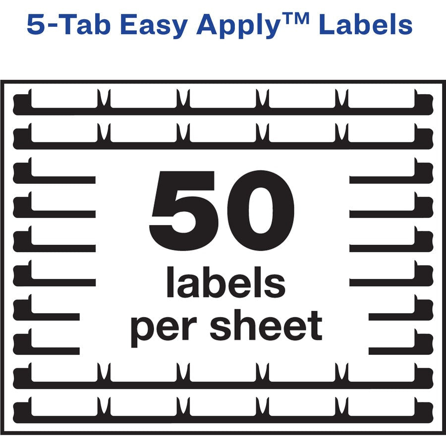 Avery® Clear Label Sheet Refills - Easy Print & Apply - 150 Pack - Index Accessories Page Markers