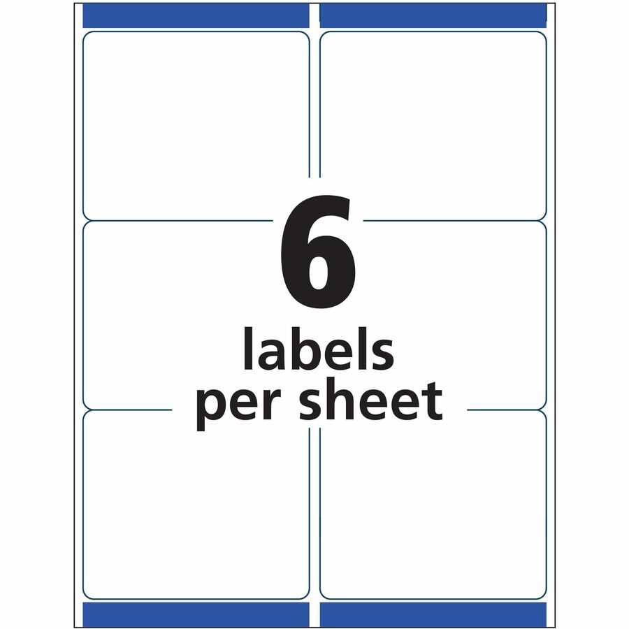 Avery® Avery® Clear Shipping Labels, Sure Feed, 3-1/3" x 4" 300 Labels (15664) - Alternate-Image4