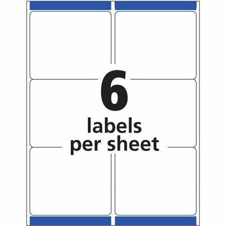 Avery® Avery® Clear Shipping Labels, Sure Feed, 3-1/3" x 4" 300 Labels (15664) - Alternate-Image4