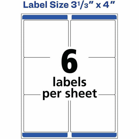 Avery® Clear Shipping Labels, Sure Feed, 3-1/3" x 4" , 60 Labels (18664) - Alternate-Image4