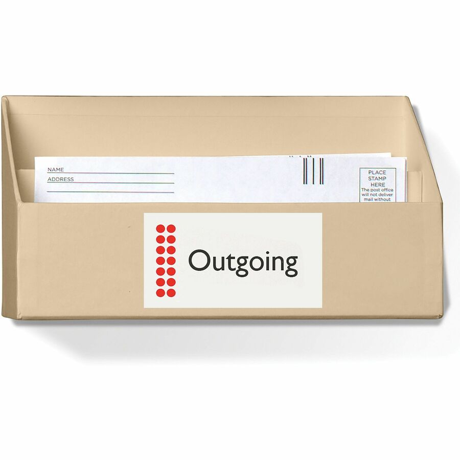 Avery® Copier Address Labels - 1 1/2’’ Width x 2 13/16’’ Length - Permanent Adhesive - Rectangle - White - Paper - 21