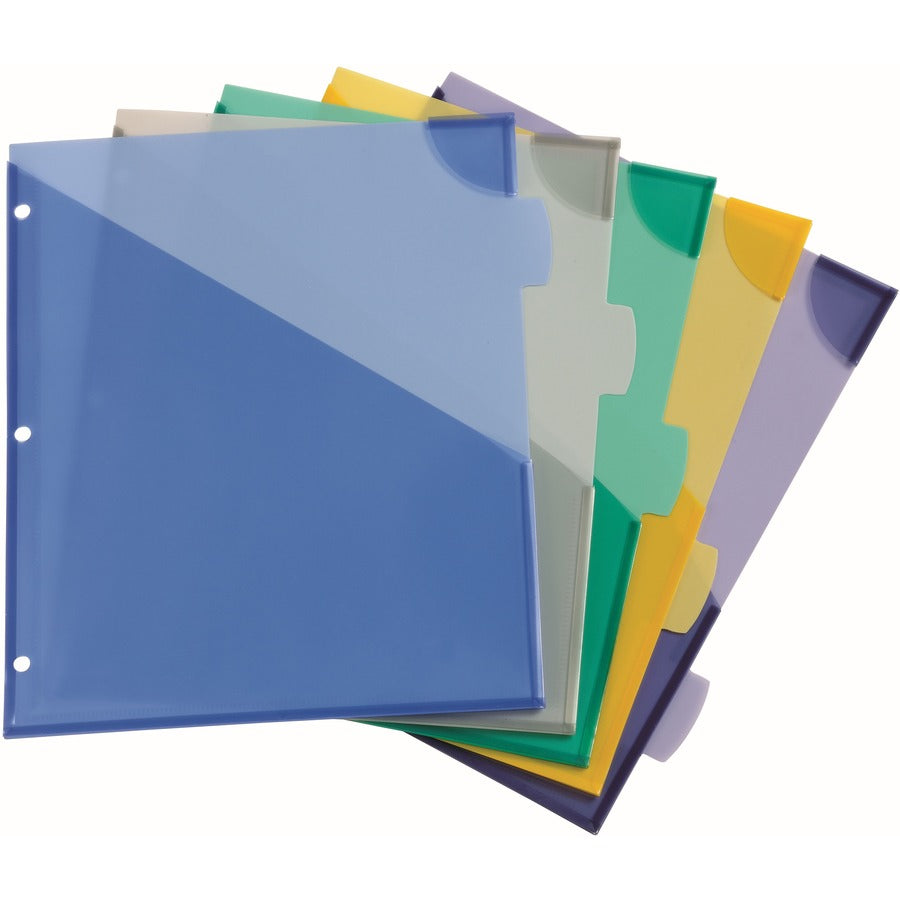 Avery® Corner Lock Write & Erase Plastic Dividers with Expandable Pockets - Alternate-Image2