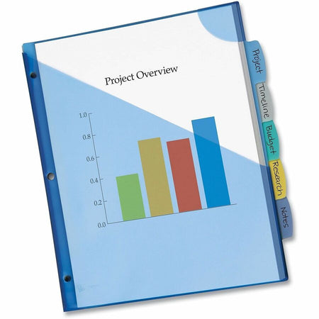 Avery® Corner Lock Write & Erase Plastic Dividers with Expandable Pockets - Alternate-Image7