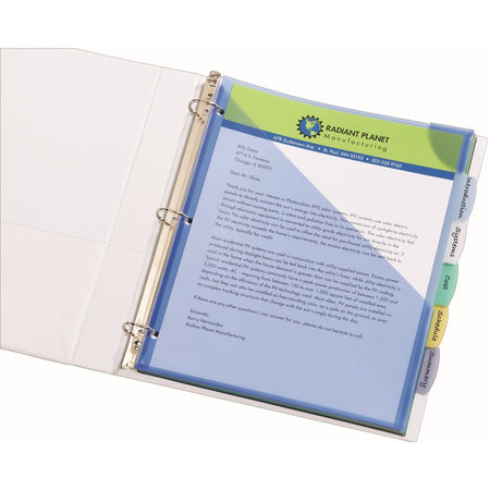 Avery® Corner Lock Write & Erase Plastic Dividers with Expandable Pockets - Alternate-Image3