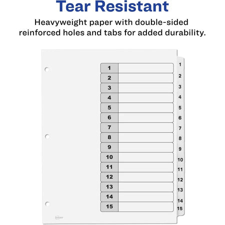Avery® Custom Table of Contents Dividers - Organize Your Documents Efficiently - Index Divider