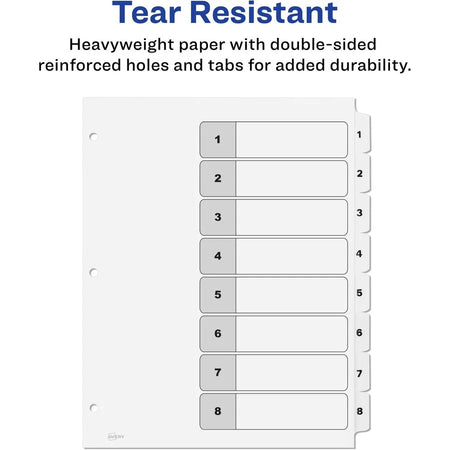 Avery® Custom Table of Contents Dividers - Organize Your Documents Efficiently - Index Divider