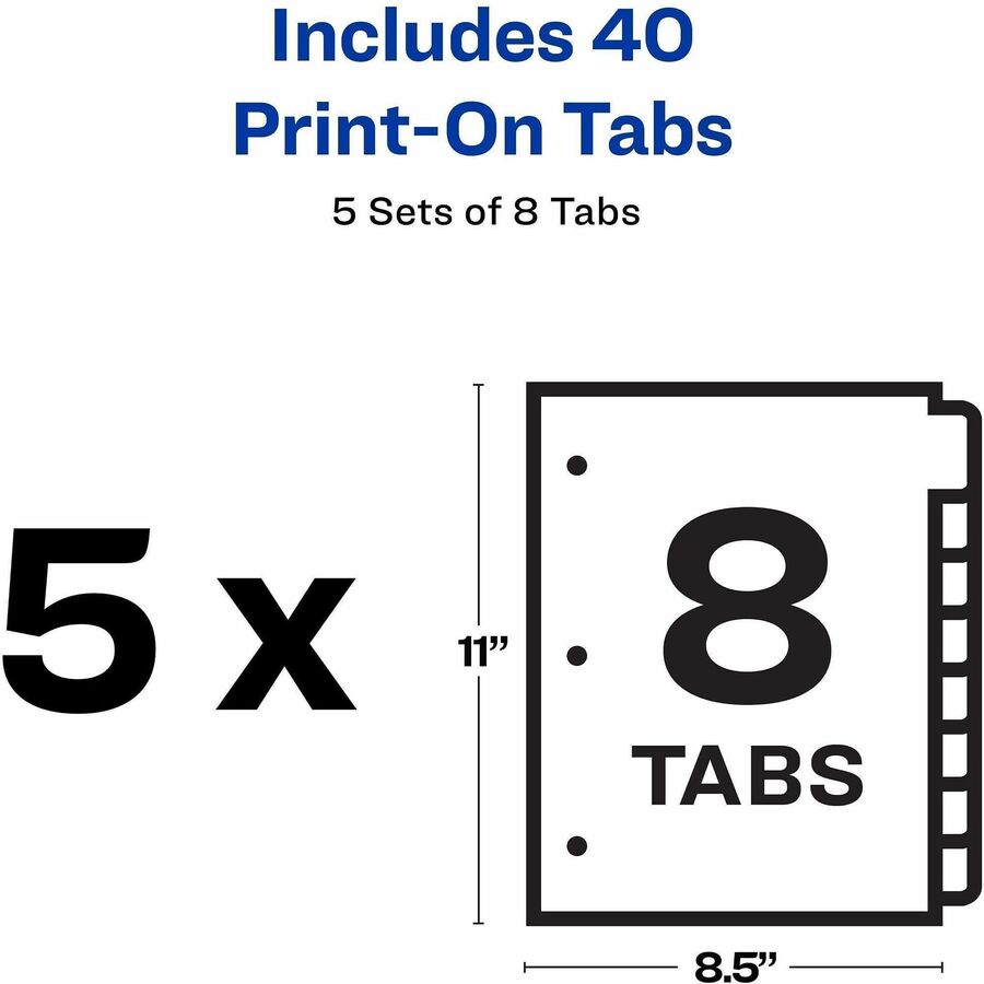 Avery® Customizable Print-On Dividers - Alternate-Image7