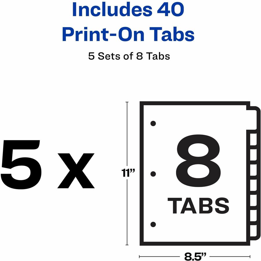 Avery® Customizable Print-On Dividers - Alternate-Image3