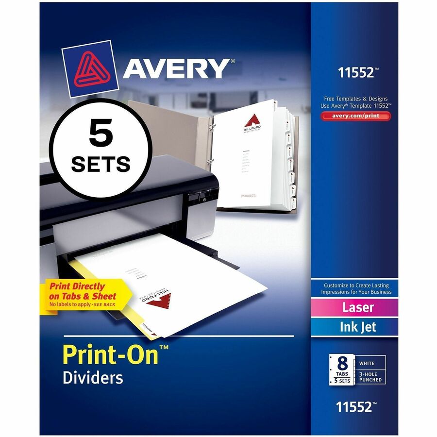 Avery® Customizable Print-On Dividers - Alternate-Image8