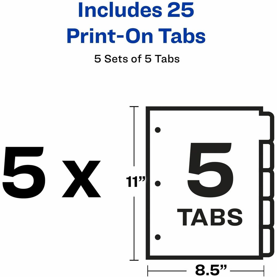 Avery® Customizable Print-On Dividers - Alternate-Image4
