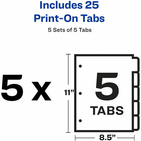 Avery® Customizable Print-On Dividers - Alternate-Image4