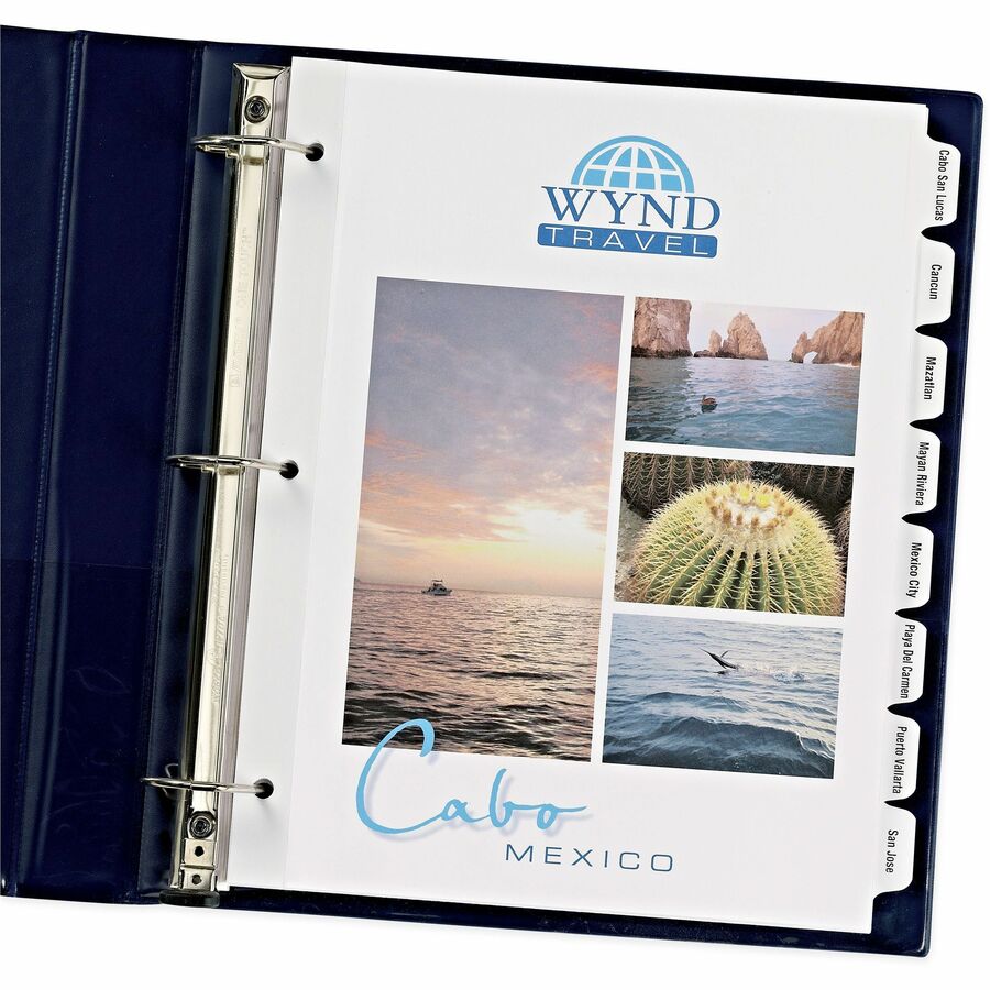 Avery® Customizable Print-On(TM) Dividers, 8-Tab Set (11528) - Alternate-Image7