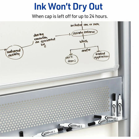 Avery® Desk-Style Dry Erase Markers: 5mm Chisel Point Black Ink - Markers & Dry-Erase