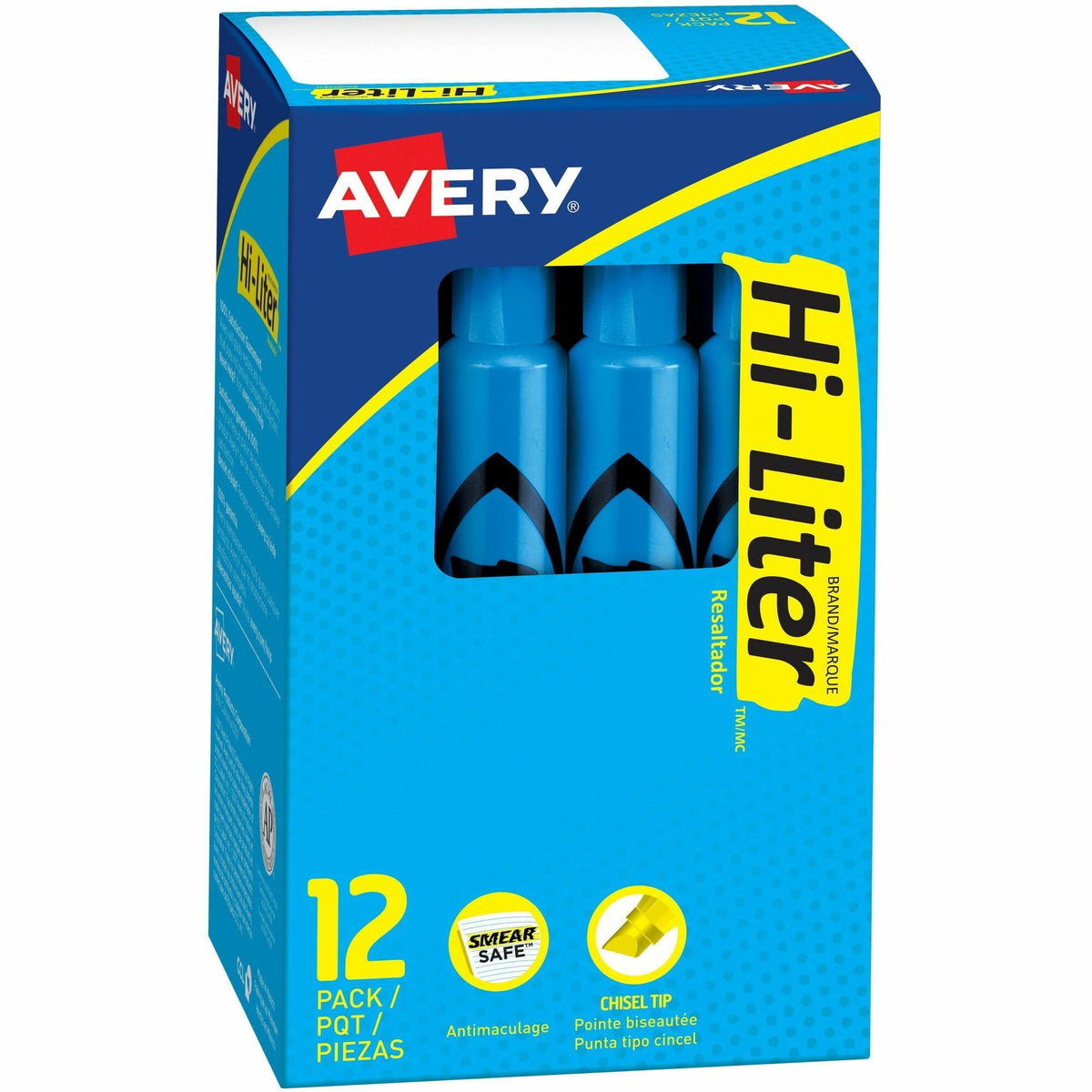 Avery&reg; Hi-Liter, Desk-Style, Fluorescent Blue, 12 Count (24016) - 2000