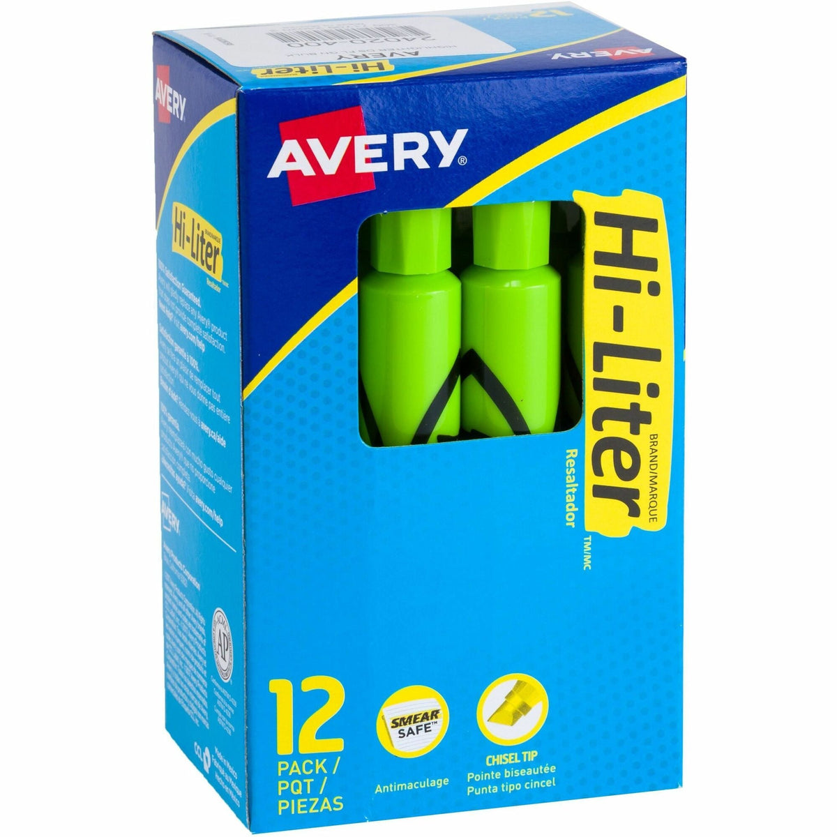 Avery&reg; Hi-Liter, Desk-Style, Fluorescent Green, 12 Count (24020) - 2000