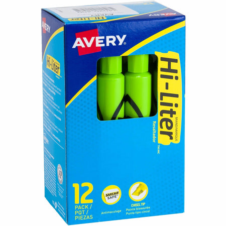 Avery&reg; Hi-Liter, Desk-Style, Fluorescent Green, 12 Count (24020) - 2000