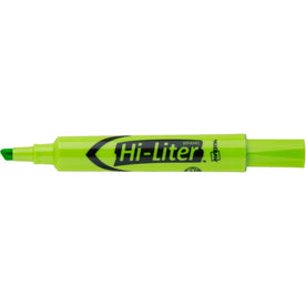 Avery® Desk-Style Fluorescent Green Marker: Chisel Point Refillable Washable - Highlighters