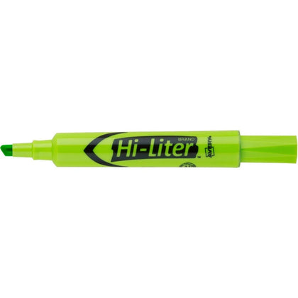 Avery® Desk-Style Fluorescent Green Marker: Chisel Point Refillable Washable - Highlighters