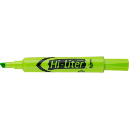 Avery® Desk-Style Fluorescent Green Marker: Chisel Point Refillable Washable - Highlighters