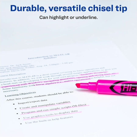 Avery&reg; Hi-Liter, Desk-Style, Fluorescent Pink, 12 Count (24010) - Alternate-Image2