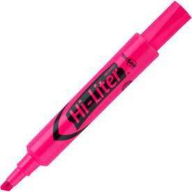 Avery® Desk-Style Fluorescent Pink Marker: Chisel Point Refillable Ink - Highlighters