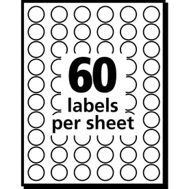 Avery® Dot Stickers Light Blue 1/2’’ Diameter Removable Adhesive - Color-Coding Labels