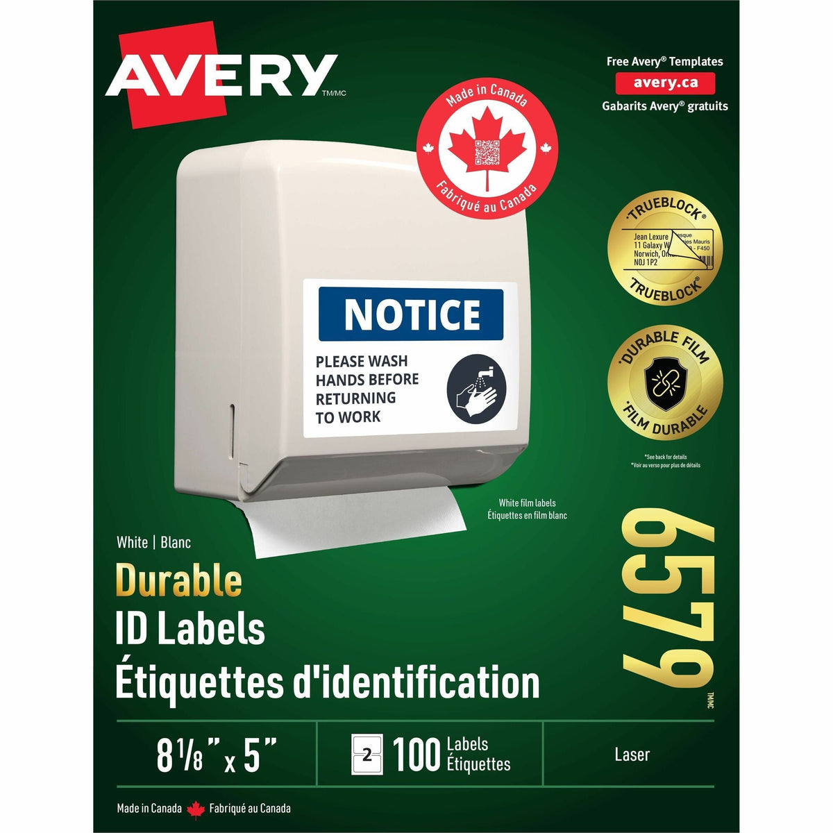 Avery® Durable ID Labels - 2000