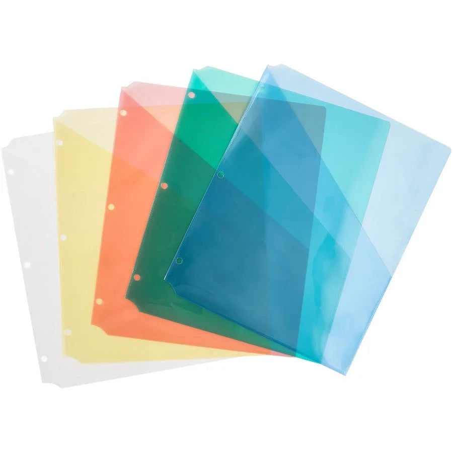 Avery® Durable Letter Vinyl File Pocket: Tear-Resistant Acid-Free - 5/Pack - Binder Pockets