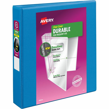 Avery® Durable View 3 Ring Binder, 1.5" Slant Rings, 1 Blue Binder (17834) - 2000