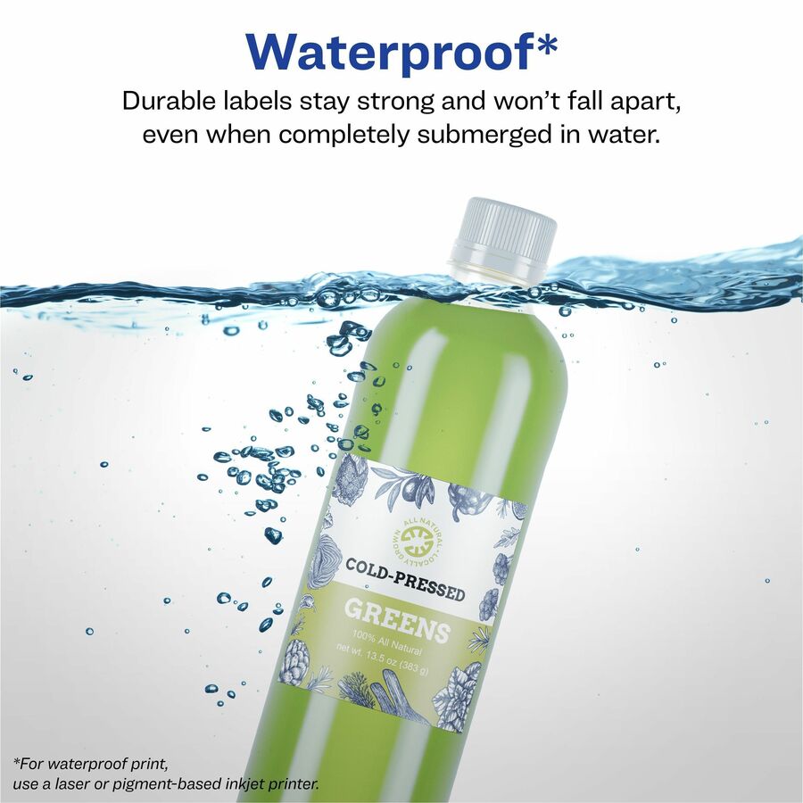 Avery® Durable Waterproof Labels, 2" x 2" Square, 96 Total - Alternate-Image2