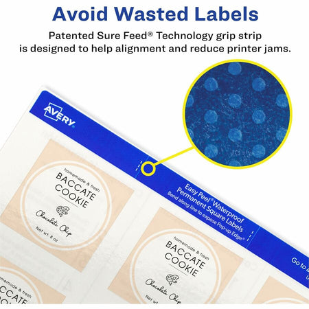Avery® Durable Waterproof Labels, 2" x 2" Square, 96 Total - Alternate-Image3