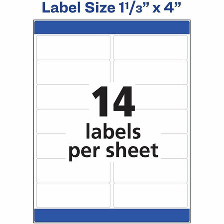 Avery® Easy Peel Address Labels, 1-1/3" x 4" , 1,400 Labels (8462) - Alternate-Image3