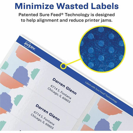 Avery® Easy Peel Address Labels, 1-1/3" x 4" , 1,400 Labels (8462) - Alternate-Image1
