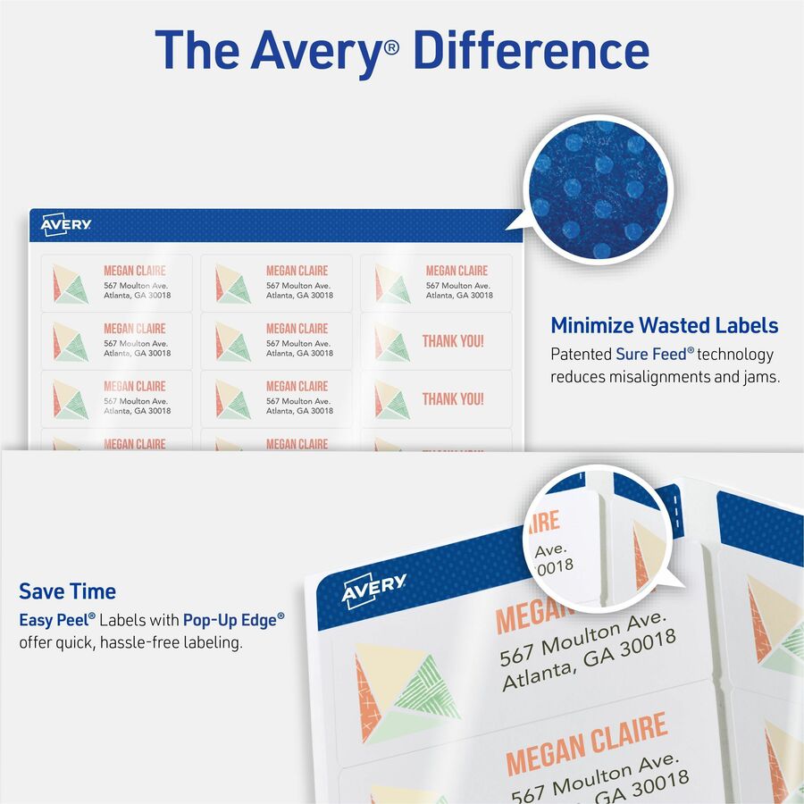 Avery® Easy Peel Address Labels, 2/3" x 1-3/4" , 600 Labels (18294) - Alternate-Image1