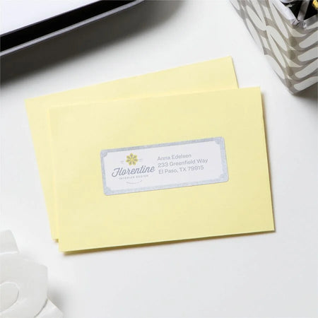 Avery® Easy Peel Address Labels - Inkjet - White/Silver - 300 Labels/Pack - Shipping