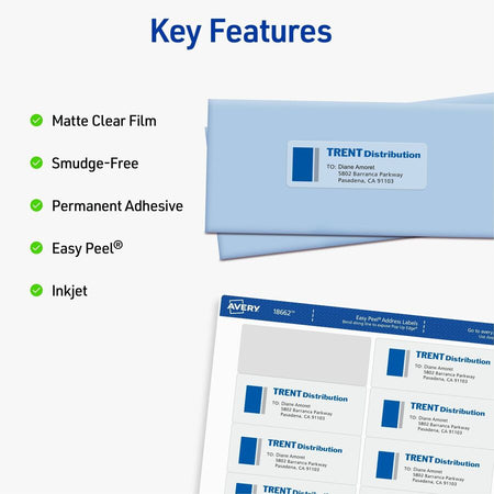 Avery® Easy Peel Inkjet Printer Mailing Labels - Alternate-Image1