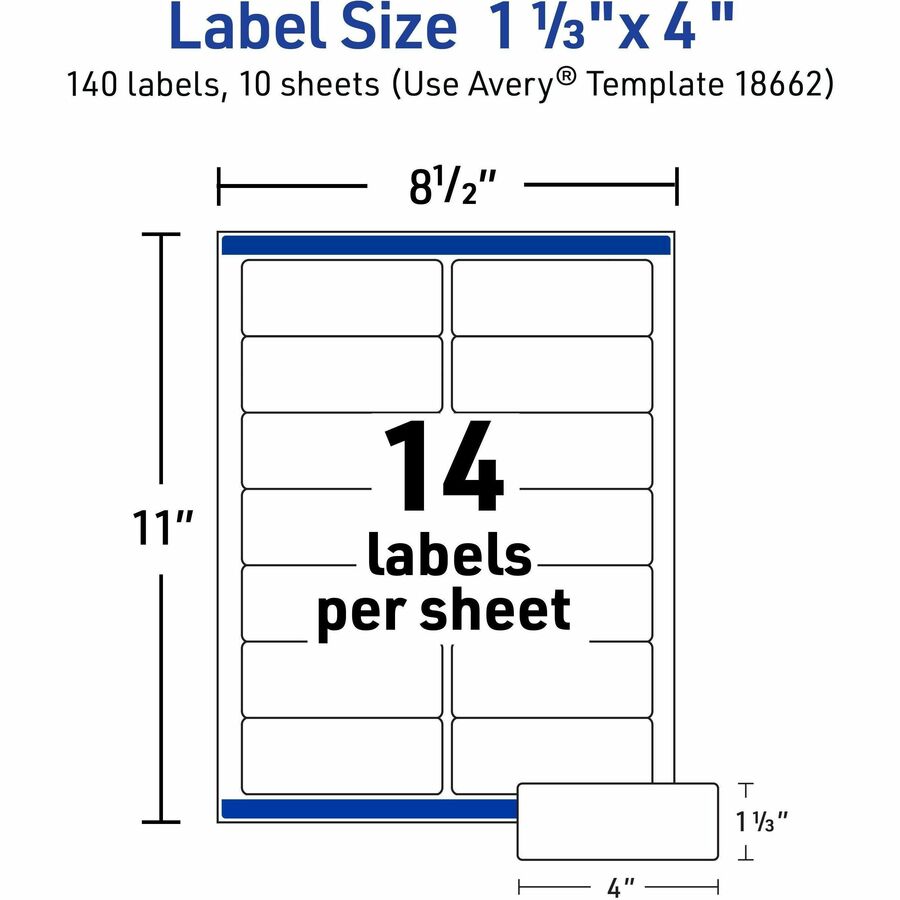 Avery® Easy Peel Inkjet Printer Mailing Labels - Alternate-Image4