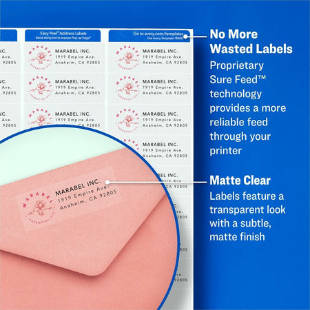Avery® Easy Peel Inkjet Printer Mailing Labels - Alternate-Image1